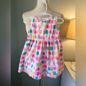 Carter's Girl's Dress Colorful Polka Dots - size 24 mos